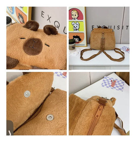 Mochila Capibara Mochila Backpack Carpicho Para Mujer Mochila Kawaii De Moda Mochila Bonita