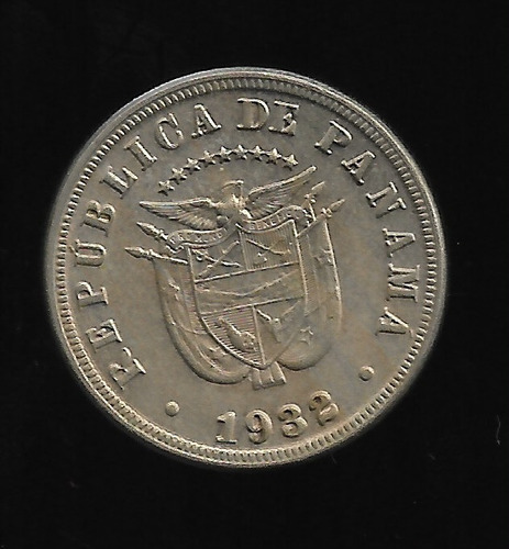 Panama 5 Centesimos 1932  Km#9 S/c-