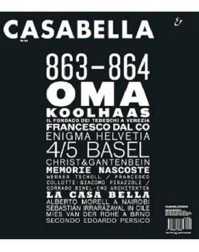 Casabella 08/16. Revista De Arquitectura En Italiano