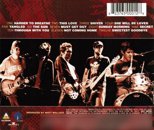 Maroon5 Songs About Jane (Usado)