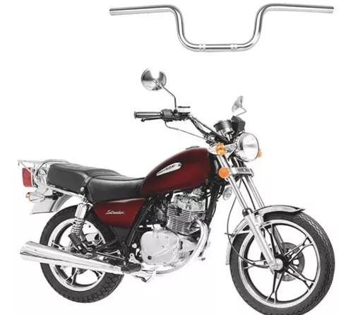 Guidão Suzuki Intruder 125 Cromado Modelo Original Moto