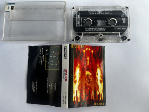 Sepultura - Territory - K7 Single Extremamente Raro (Usado)