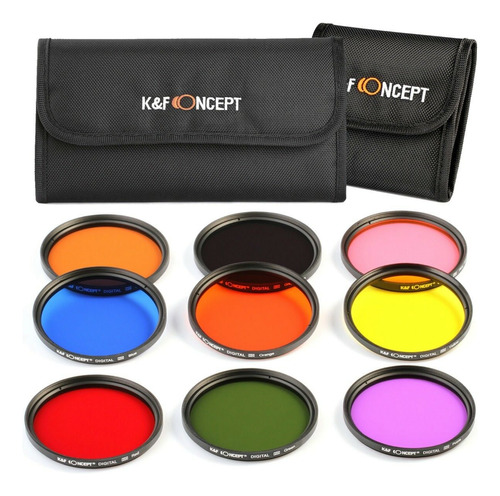 Kit De Filtros De Lentes Redondos A Todo Color K&f Concept D