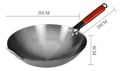 Hierro Wok Antiadherente Sartenes Antiadherentes Sartenes Kitchen 30cm