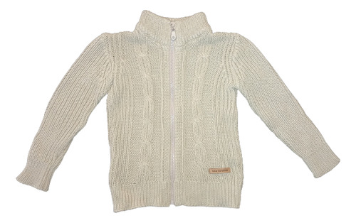 Saco Con Cierre Beige Mimo & Co Outdoors Talle 2 Excelente!