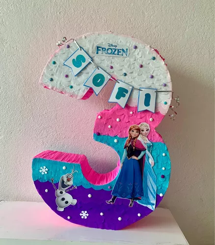 Piñata para fiesta infantil de frozen