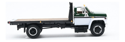 Camión Escala 1/64 Chevy C65 Cama Plana De Un Eje 60-1022 Verde Oscuro