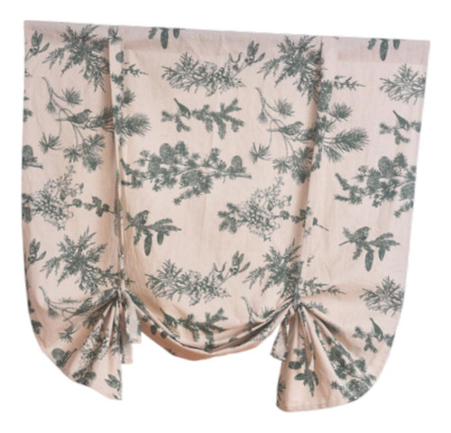 Cortina De Vajilla Floral Cortina Pequeña 80 Cmx140 Cm