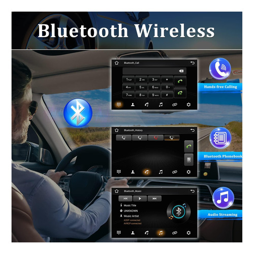 Radio De Coche Estéreo 1g+ 32g Android 13 With Wiralt Autopl