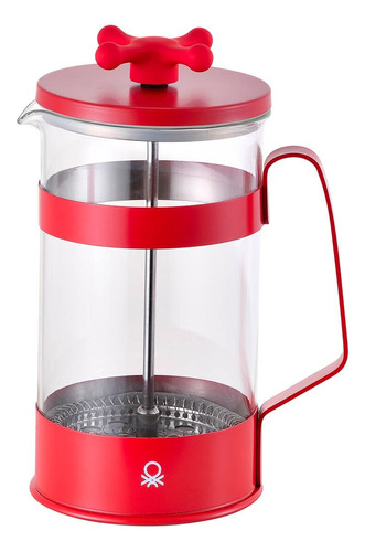 Cafetera Prensa Francesa Benetton Rojo Borosilicato 