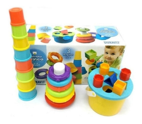 Imagen 2 de 5 de Set Didactico 3 X 1 Infancia Duravit Playking