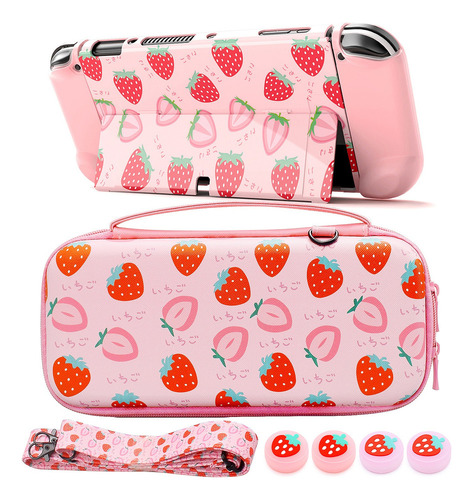 Cr Kit Accesorios Funda Para Nintendo Switch Oled Estuche