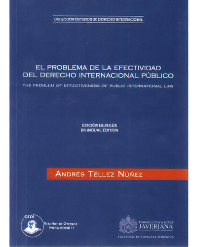 El Problema De La Efectividad Del Derecho Internacional Pú, De Andrés Téllez Núñez. Serie 9586830348, Vol. 1. Editorial U. Javeriana, Tapa Blanda, Edición 2008 En Español, 2008