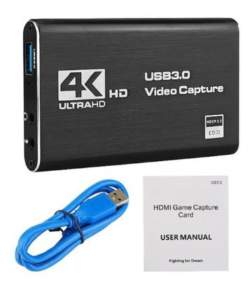 #u Capturador De Video Usb 3.0 A Hdmi 4k Transmision En Vivo