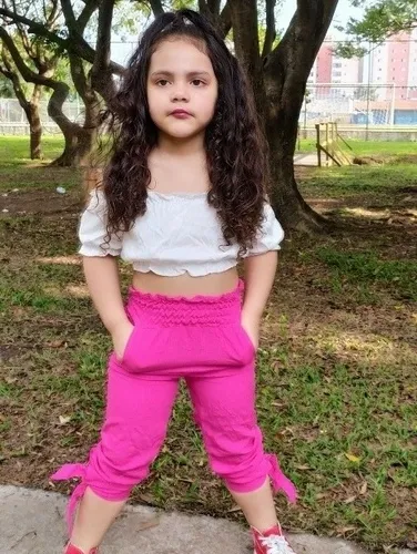 Conjunto Cal a E Blusa Infantil Meninas Para O Natal
