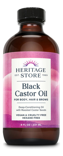 Heritage Black Castor Oil Aceite De Ricino 237ml