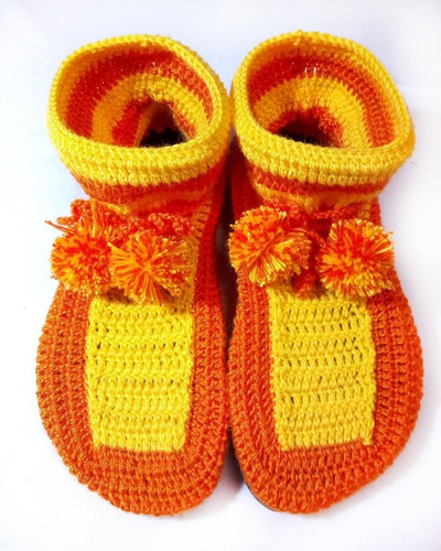 Botas Tejidas Al Crochet Del 34 Al 40 Todos Los Colores!!!