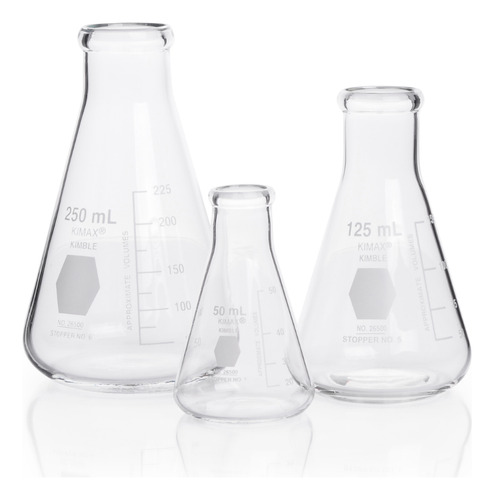 Matraz Erlenmeyer Kimax Graduado De Vidrio 500ml