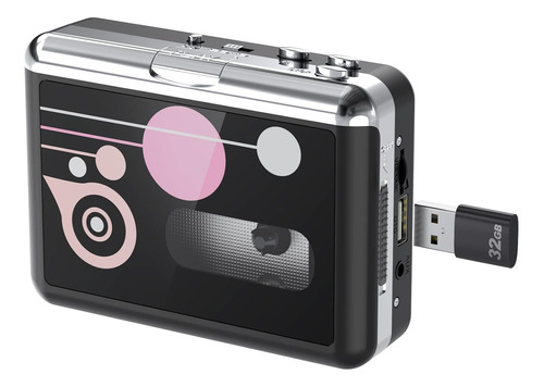 Cassette Player, Portable Usb Cassette To Mp3 Converter, Wal