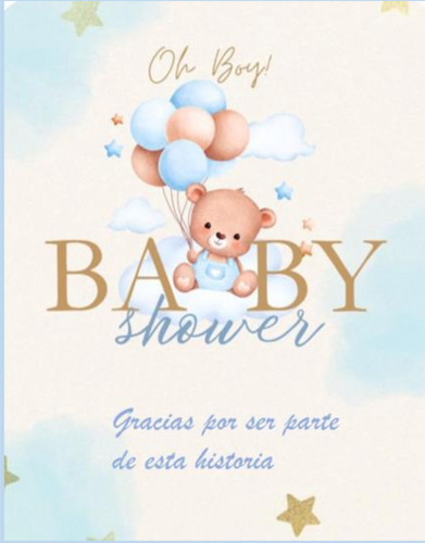 30 Llaveros Baby Shower Listón Azul