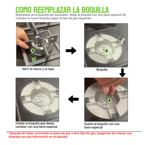 Parrilla Estufa Rs De Mesa De Gas De 4 Quemadores Empotrable