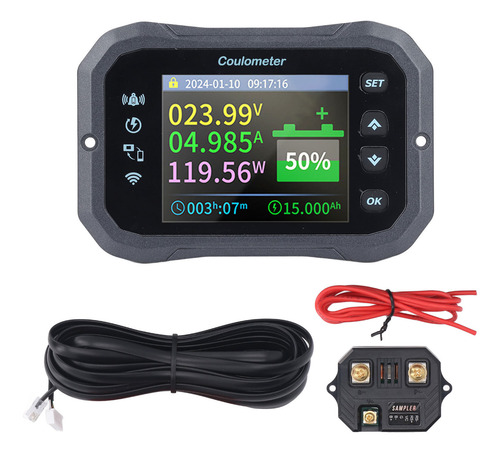 Monitor De Batería Con Derivación Wifi 10-100 V 0-50 A Bidir