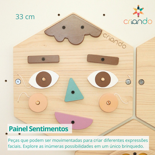 Criando Brinquedos Painel Sensorial Colmeia Sentimentos