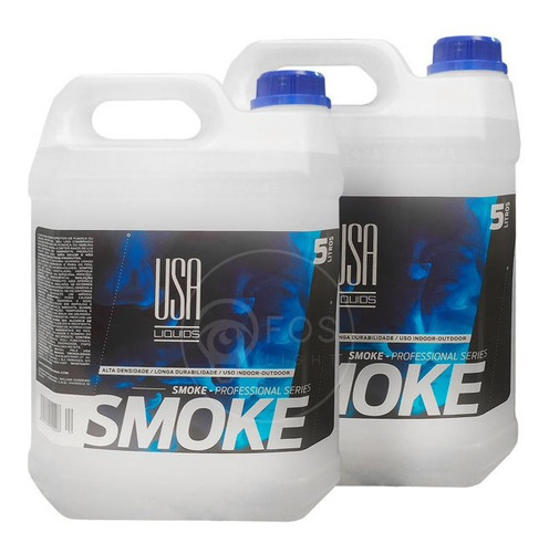 Kit 4 Líquido Máquina De Fumaça Fluido Smoke Pro Usa 5 Litro Cor Água