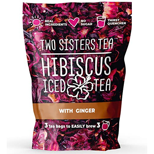 Two Sisters Hibiscus Tea |makes 30 Cups Of Healthy Herbal Te