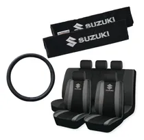 Comprar Funda Tela Ecocuero Y Cubre Cinto Suzuki + Cubre Volante