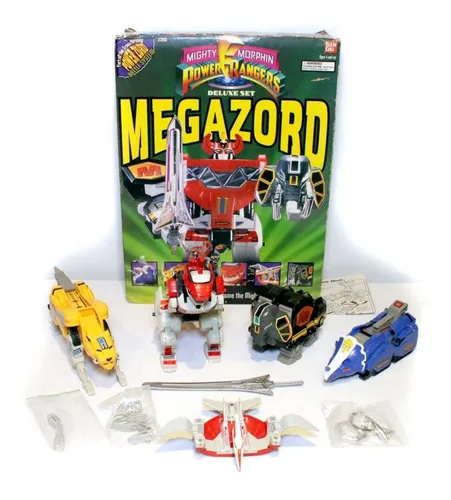 Deluxe Dino Megazord Power Rangers Baidai Com Caixa E Manual