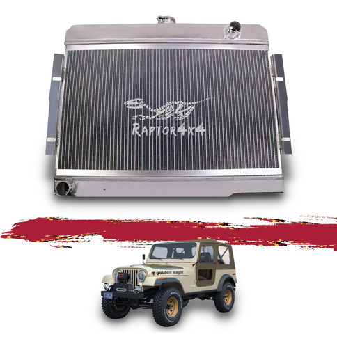 Radiador Aluminio 3 Lineas Jeep Wrangler Cj 72-86 