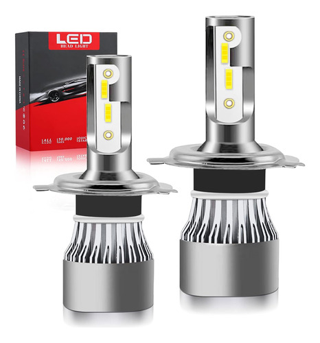 Bombillas Led H4/9003/hb2 Para Faros Delanteros De Haz Alto 