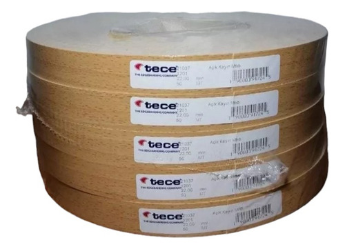 Tapacanto Melamina Haya De 22 Mm X 50 Mts Con Pegamento