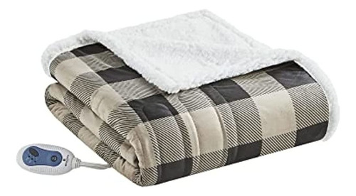 Woolrich Linden Mink To Berber Electric Blanket Cozy Bedding