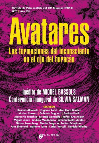 Revista Avatares Publicación Del Cid Tucumán Del Iom2 A (gr)