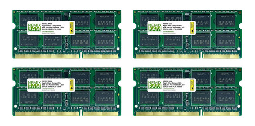 Memoria Ram 32gb 4x8gb Ddr3 1600 Mhz Sodimm Nemix Ms12800-82