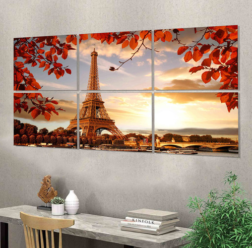 Cuadro Torre Eiffel 55cm X 120cm Paisaje Deco Cod:1038