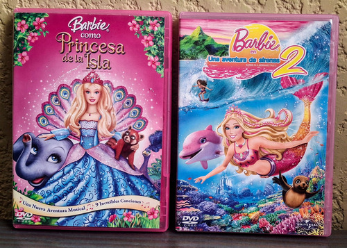 Barbie:una Aventura De Sirenas 2/princesa De La Isla,2 Dvd's (Usado)