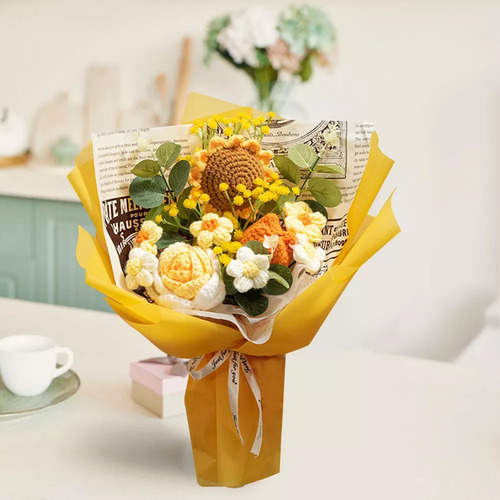 - Ramo De Flores Completo De Ganchillo, Ramo De Flores