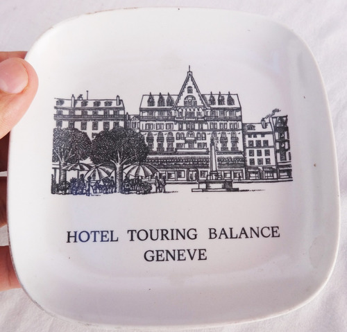 Plato Publicitario Hotel Touring Balance Geneve Suiza 