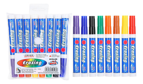 Bolígrafo De Pizarra Borrable En Seco, 2 Juegos De 8 Colores