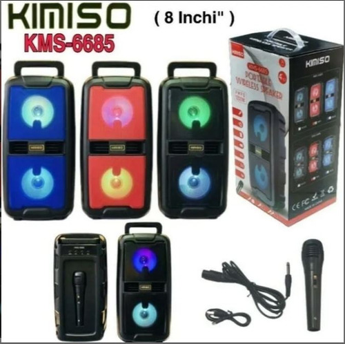 Caixa De Som Kimiso Microfone Wirelles Kms 6685