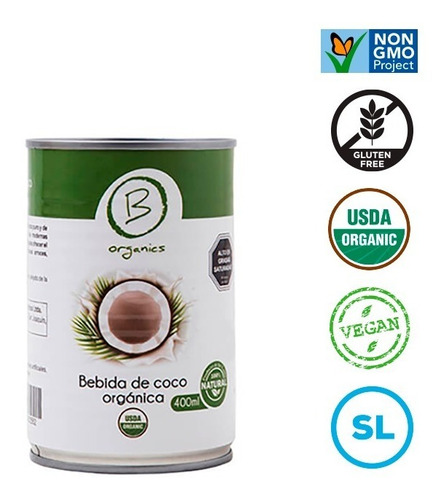 Bebida De Coco 400ml Orgánica Certificada. Agronewen