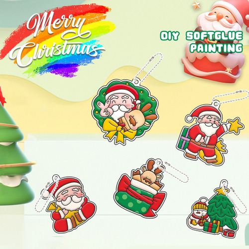 Set De Pintura De Resina Con Cristal Navideño K Doodl 2002 P