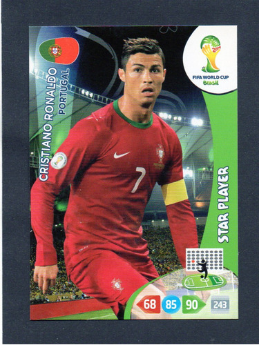 Adrenalyn Xl Mundial Brasil 2014. C. Ronaldo. Star Player!!!