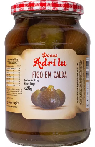 Kit 3 Doce De Figo Figada Chimia Artesanal Serra Gaúcha 750g