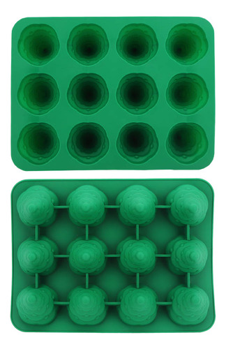 Molde De Silicona Con 12 Orificios Para Tartas De Árbol De N