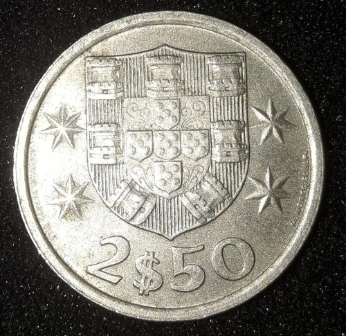 Moeda 2,5 Escudos Ano 1980 Portugal