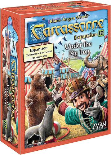 Expansión 10 Del Juego De Mesa Carcassonne Under The Big Top